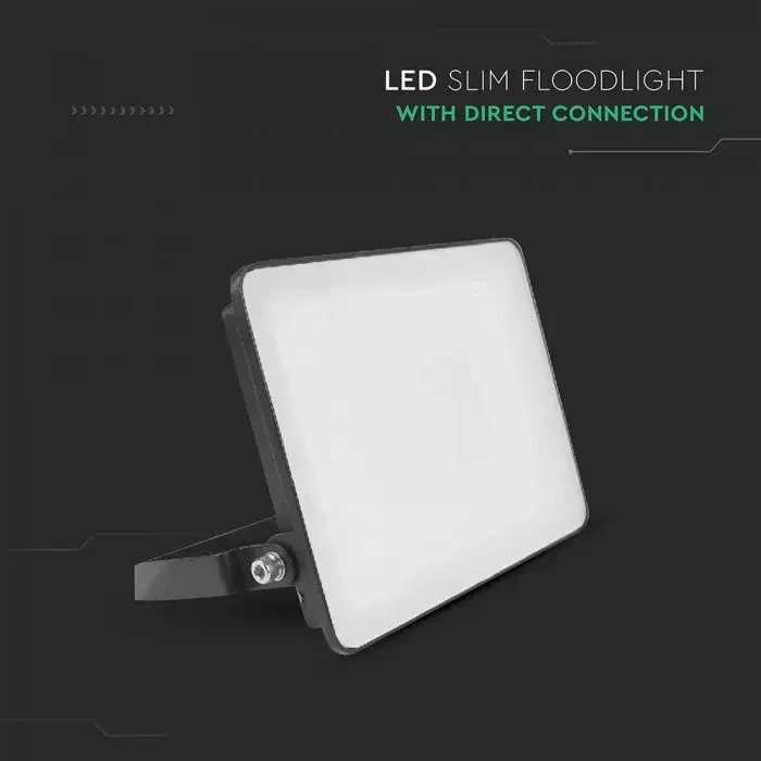 V-TAC LED prožektorius FLUXI M 30W 3600lm 6500K IP65 juodas 23855-5
