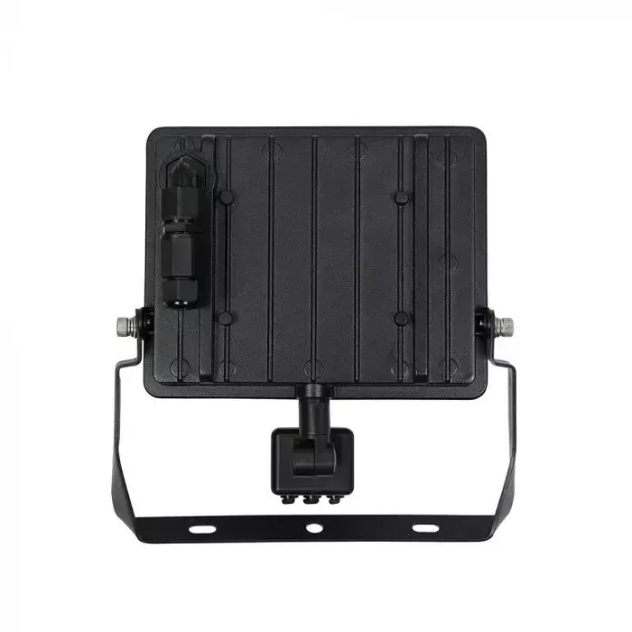 V-TAC LED prožektorius su judesio jutikliu FLUXI MC 50W 6000lm 4000K IP65 juodas 23848-5
