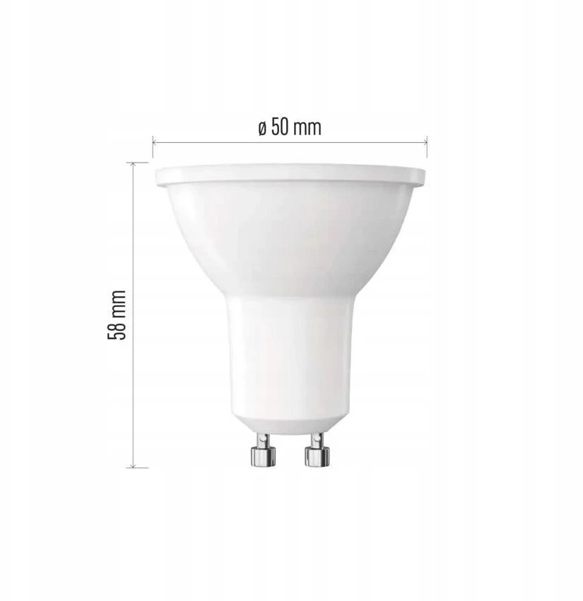 LED lemputė GU10 230V MR16 4W 450lm, neutraliai balta, 4000K, EMOS