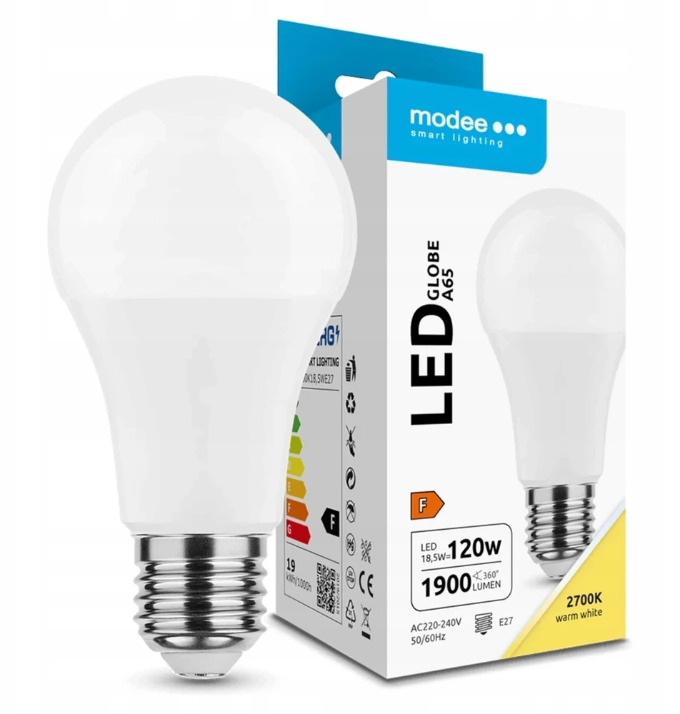 V-TAC Modee E27 18,5W A65 LED šilta 2700K (352946,00)