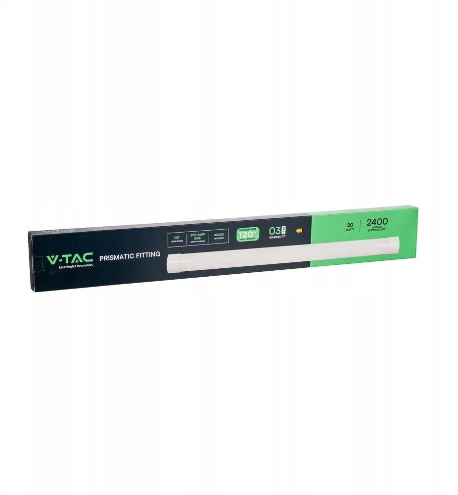 Lubinis šviestuvas V-tac 20W LED linijinis šviestuvas, 60cm, baltas, 4000K