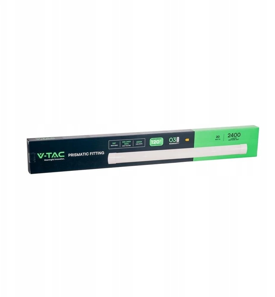 Lubinis šviestuvas V-tac 20W LED linijinis šviestuvas, 60cm, baltas, 6500K