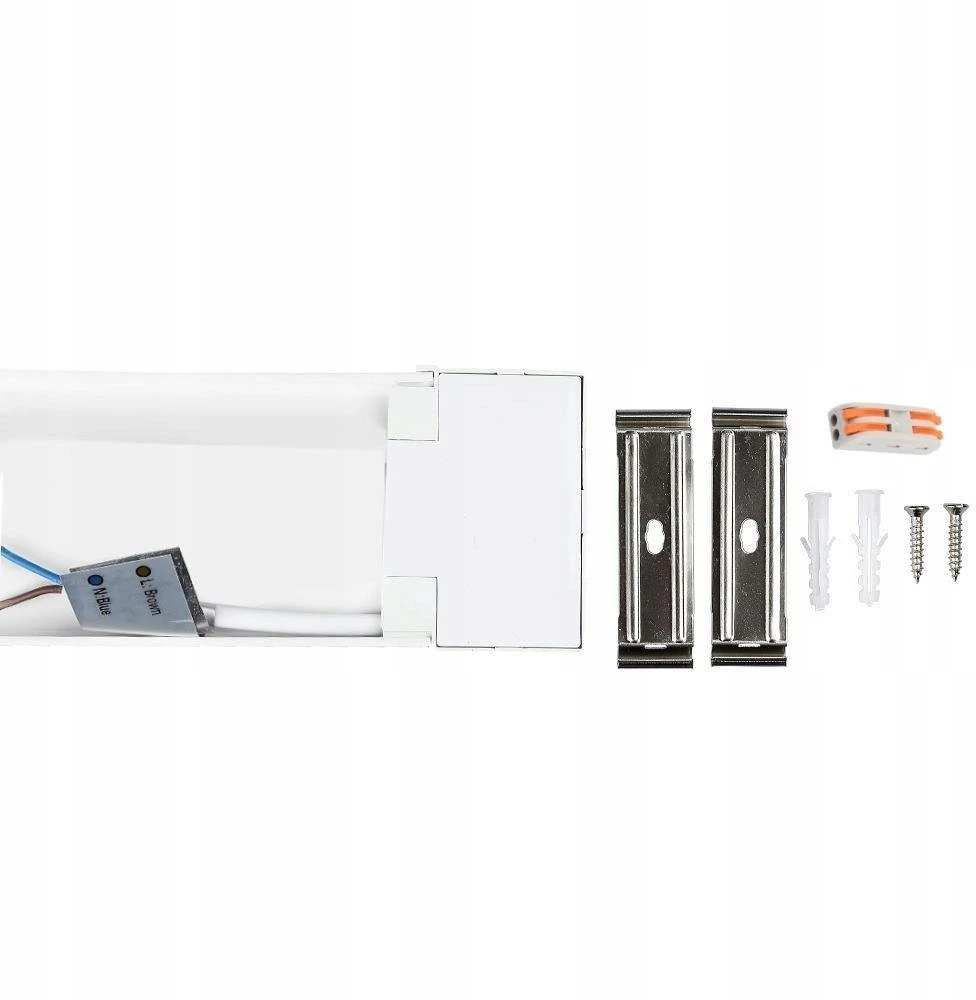 Lubinis šviestuvas V-tac 20W LED linijinis šviestuvas, 60cm, baltas, 6500K
