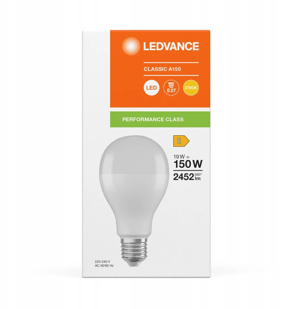 V-tac 19W LED lemputė CLASSIC, A67, E27, 2700K