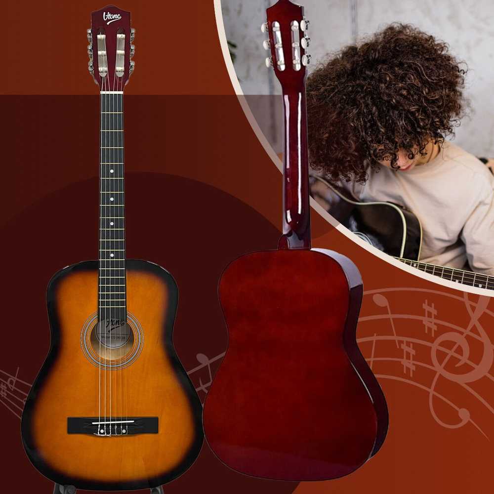 V-TONE BCG SB klasikinė gitara 4/4 sunburst mokymuisi