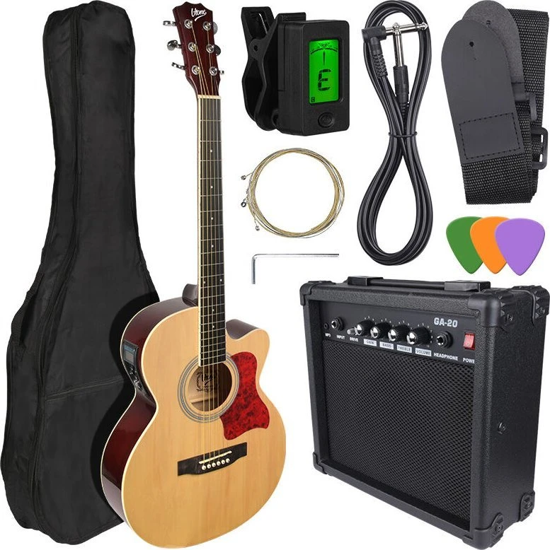 V-TONE EAG SET NT - set (4/4 electro-acoustic guitar, natural + amplifier)