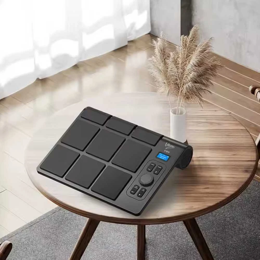 V-TONE ED9 nešiojamasis baterijomis valdomas elektroninių būgnų komplektas