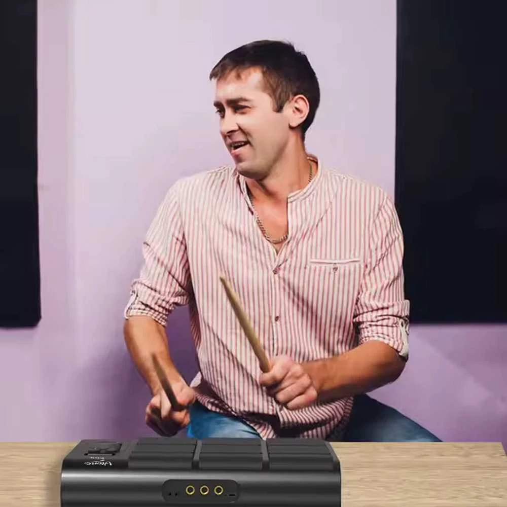 V-TONE ED9 nešiojamasis baterijomis valdomas elektroninių būgnų komplektas