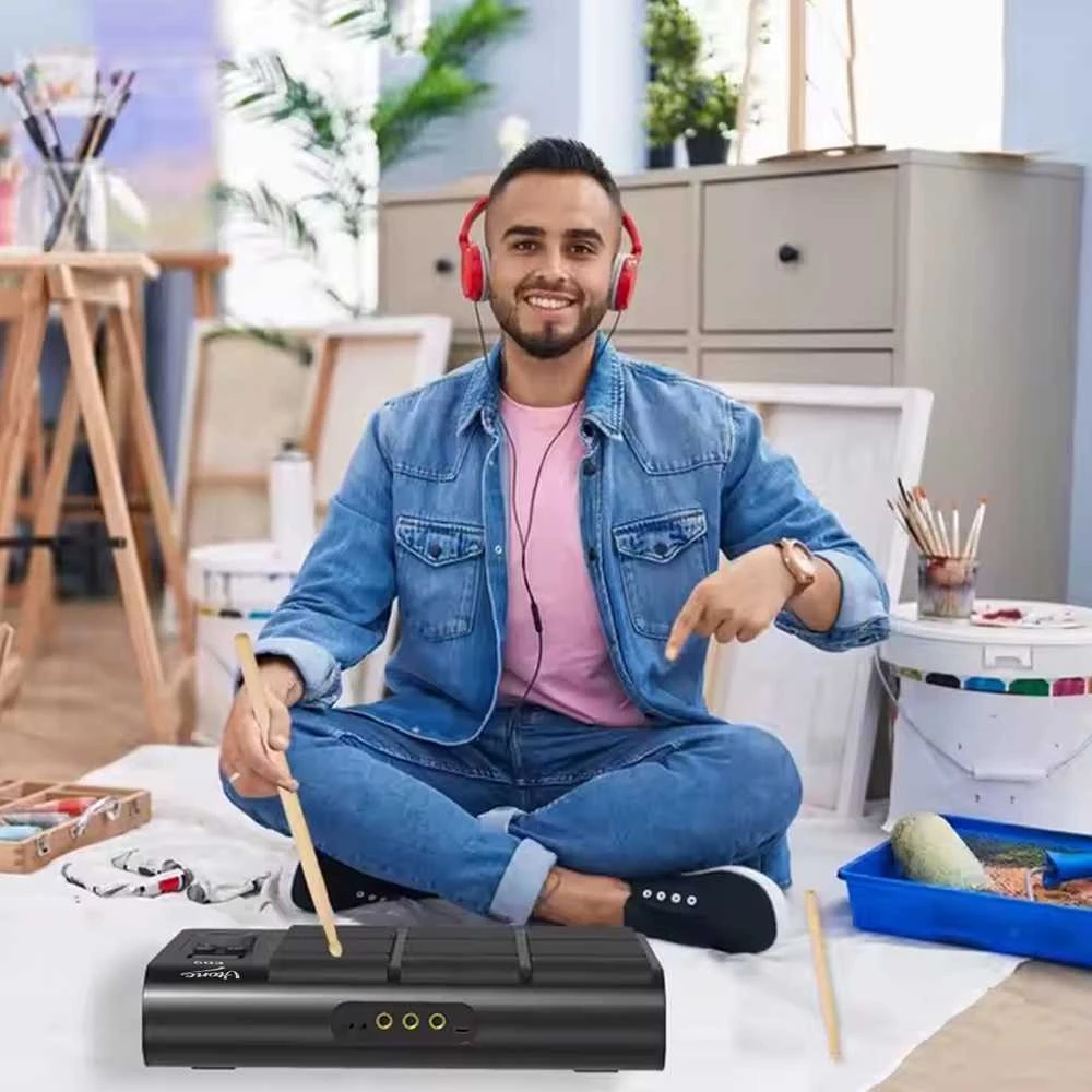 V-TONE ED9 nešiojamasis baterijomis valdomas elektroninių būgnų komplektas