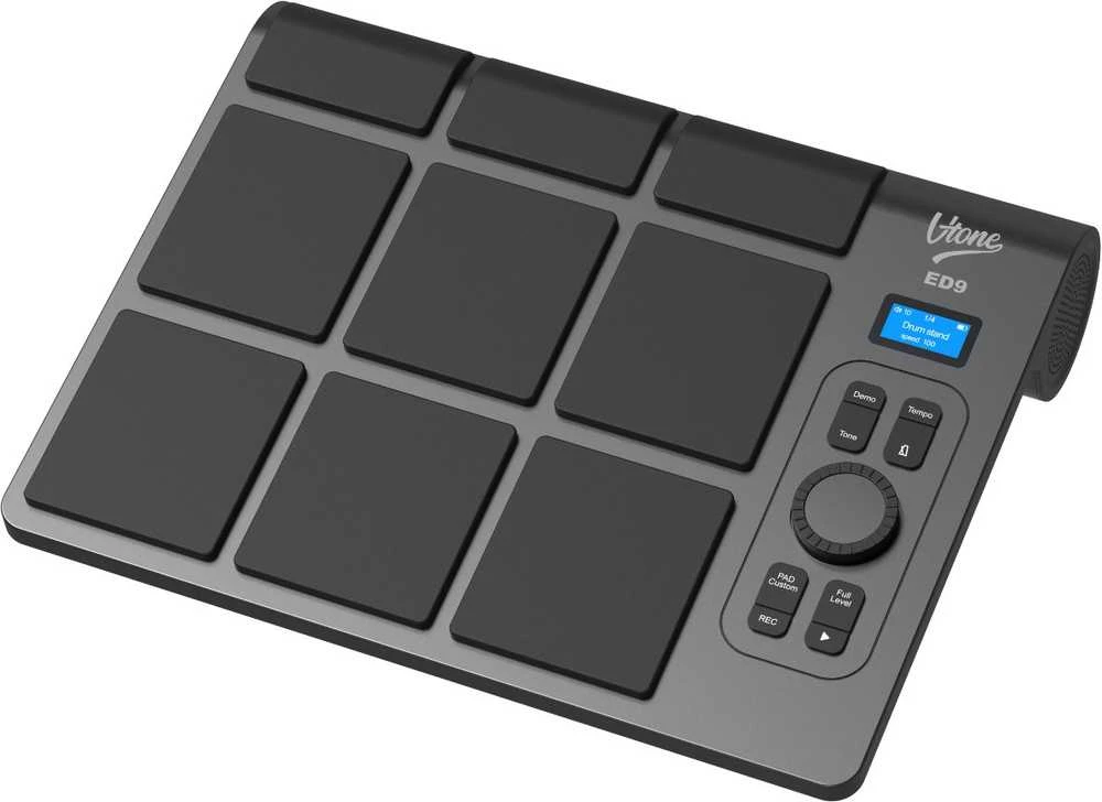 V-TONE ED9 nešiojamasis baterijomis valdomas elektroninių būgnų komplektas