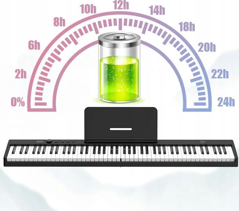 VTO V-TONE PFP nešiojamas sulankstomas skaitmeninis pianinas