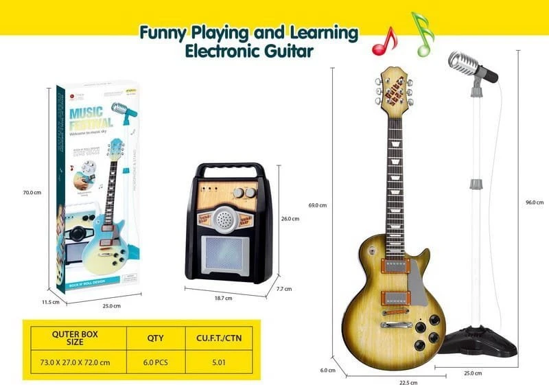 Ramiz Elektrinė gitaros ir stiprintuvo rinkinys