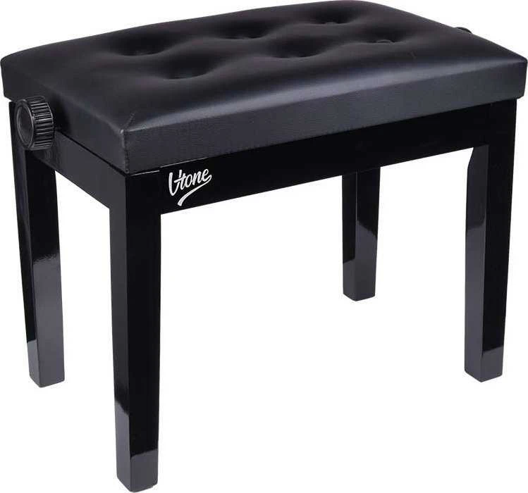 V-TONE ŁAWA 1 BK - reguliuojamo aukščio pianino suolas, juodas