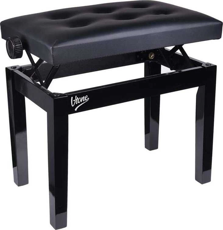 V-TONE ŁAWA 1 BK - reguliuojamo aukščio pianino suolas, juodas