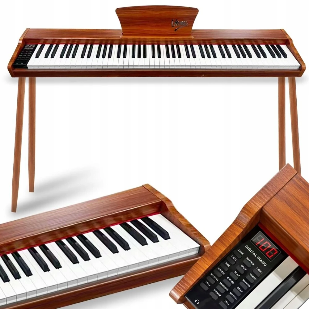 V-TONE BL-130 keturkojis skaitmeninis pianinas, raudonas
