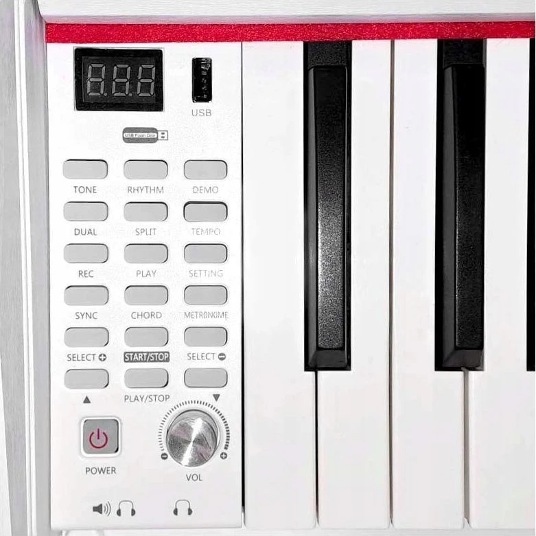 V-Tone V-TONE BL-8808 WH skaitmeninis pianinas mokymuisi su USB MID