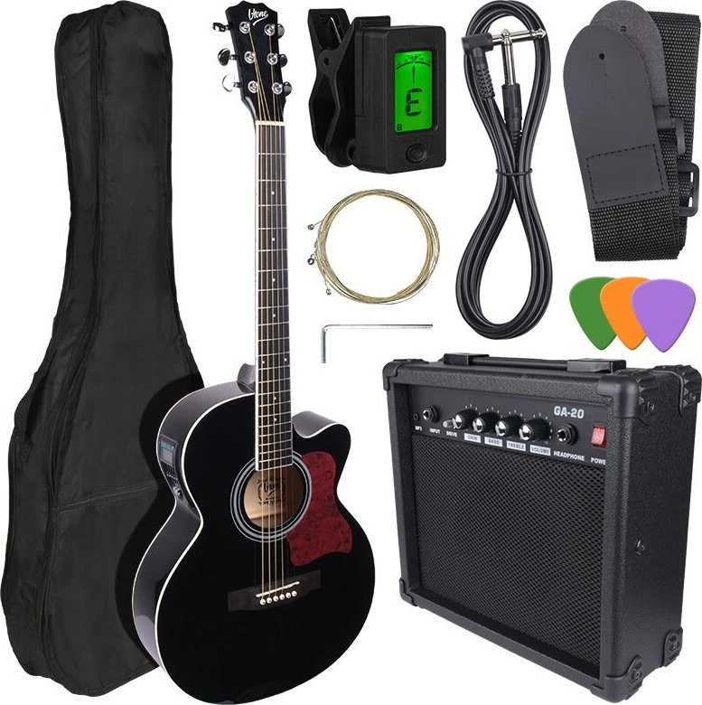 V-TONE EAG SET BK elektroakustinė gitara + stiprintuvas