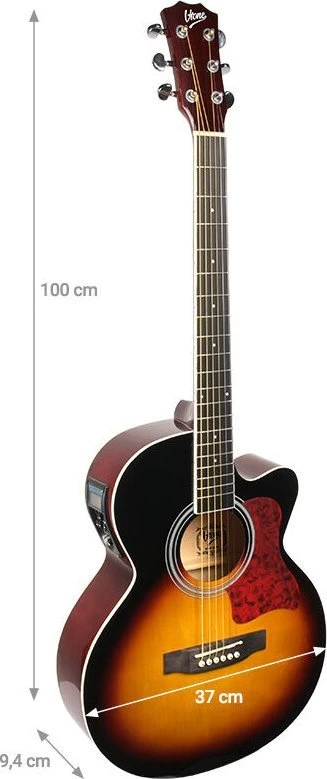 V-TONE EAG SET SB - komplektas (4/4 elektroakustinė gitara + stiprintuvas), sunburst