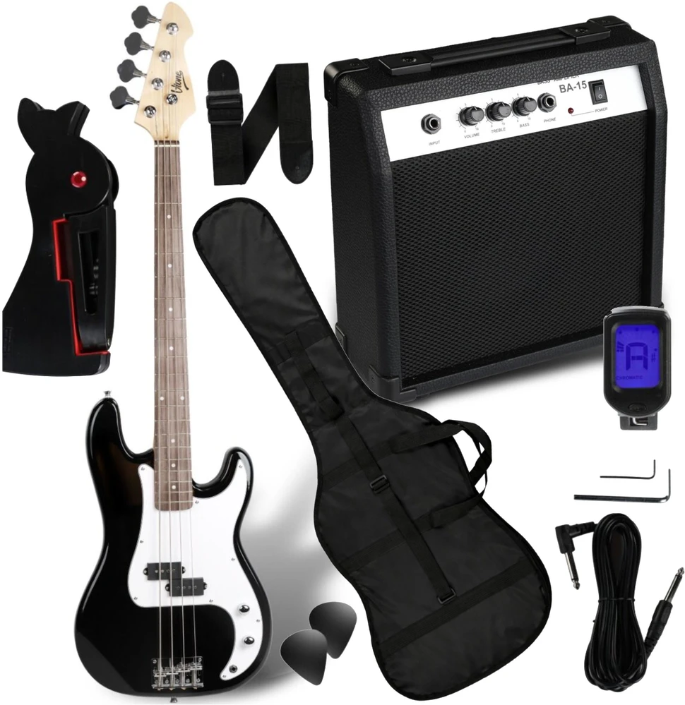 V-TONE PBB46 BK SET gitaros komplektas bosinė gitara
