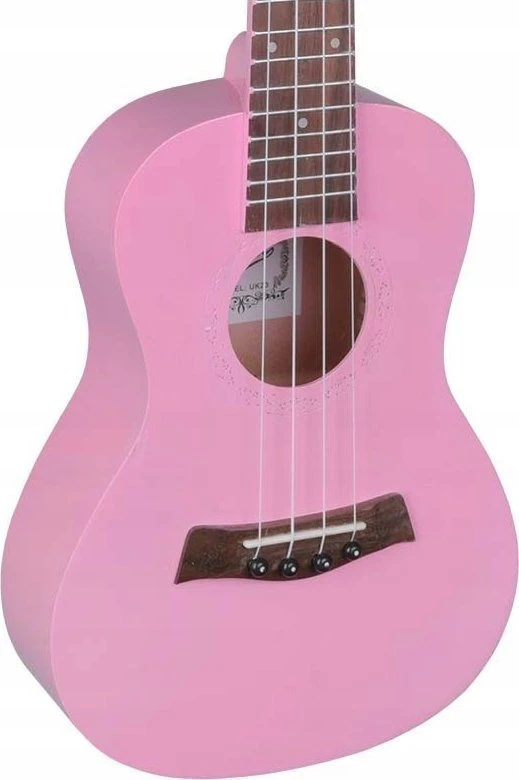 Rožinė V-TONE UK23 PK akustinis koncertas ukulele 23"" rožinė + viršelis