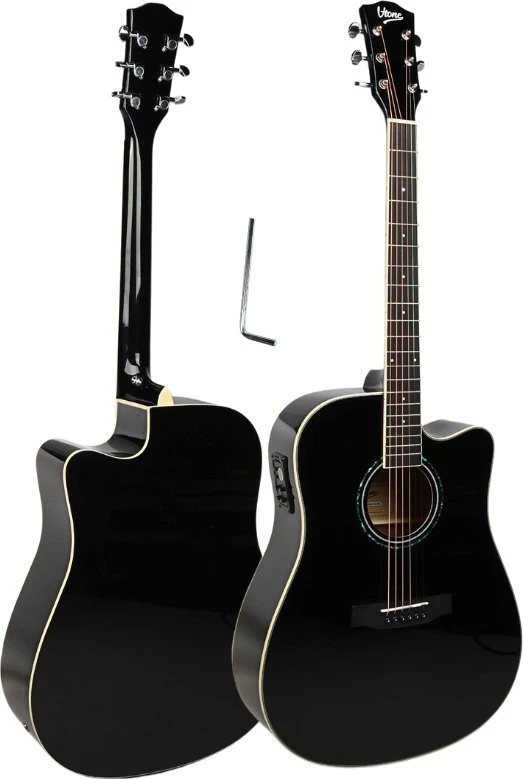 V-TONE VEAG1 CE BK - 4/4 electro-acoustic guitar, juodas