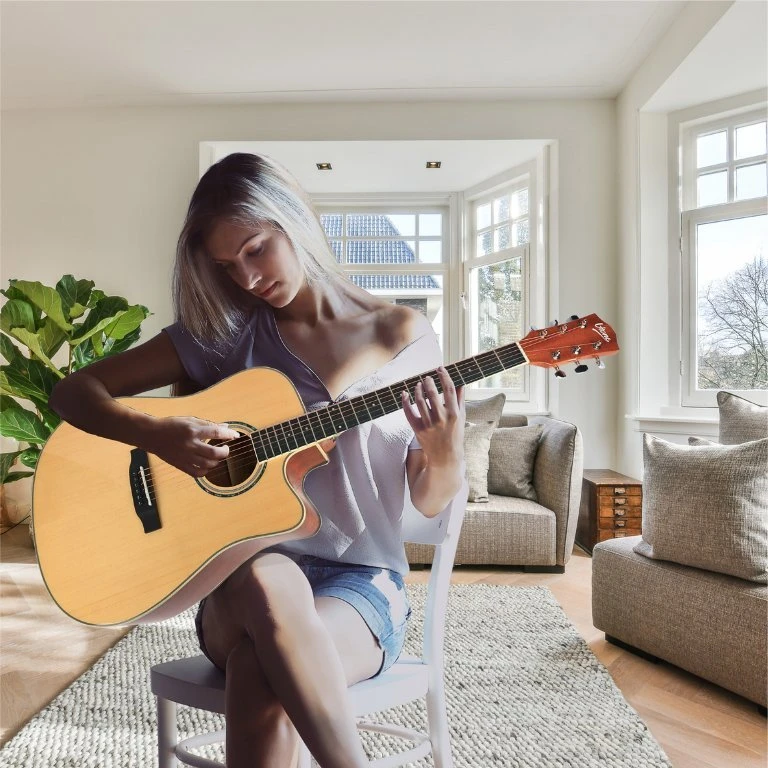 V-TONE VEAG1 CE NT - 4/4 electro-acoustic guitar, natural