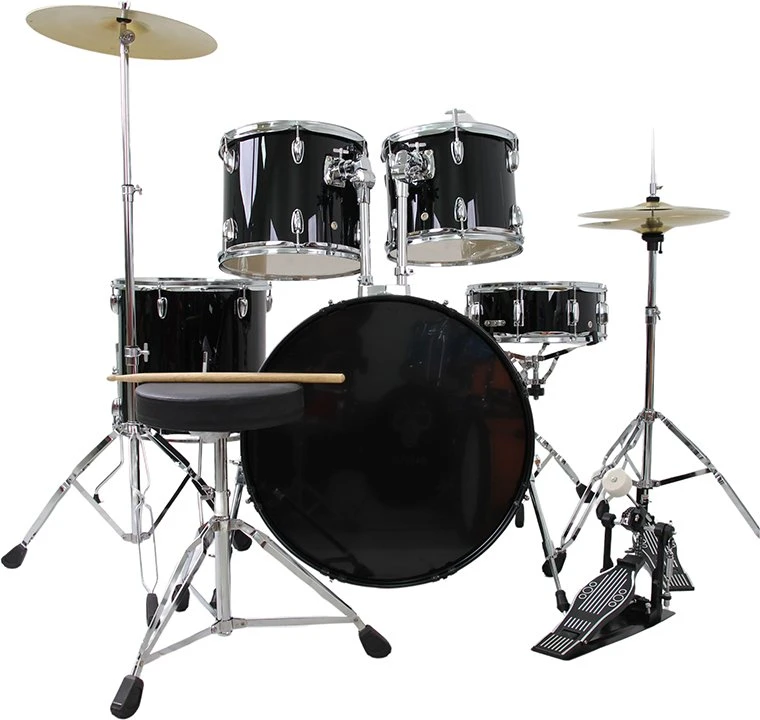 Akustinių būgnų komplektas V-TONE VD KIT PRO, Juodos spalvos