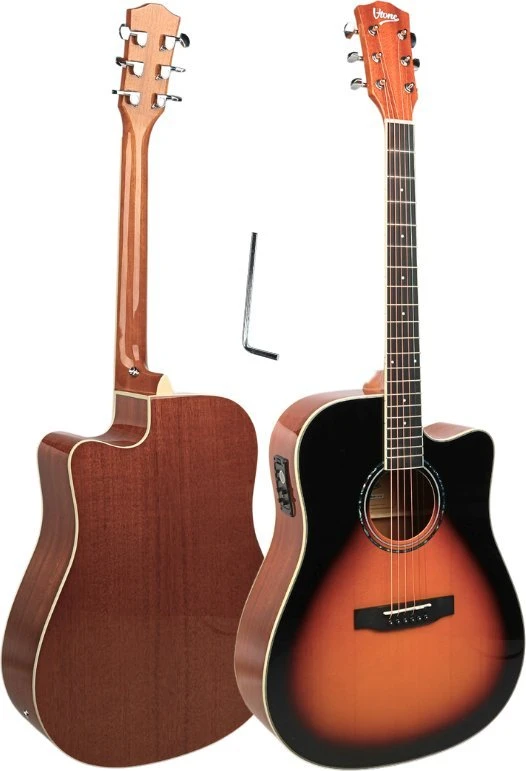 V-TONE VEAG1 CE VS - 4/4 elektroakustinė gitara, „Vintage sunburst“ spalvos