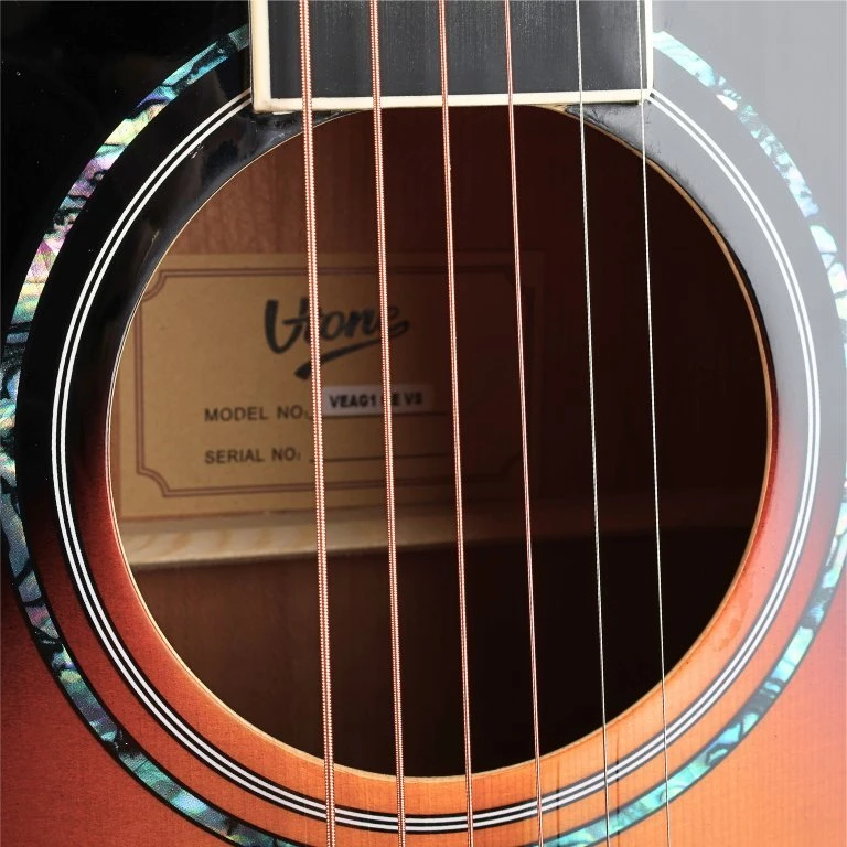 V-TONE VEAG1 CE VS - 4/4 elektroakustinė gitara, „Vintage sunburst“ spalvos