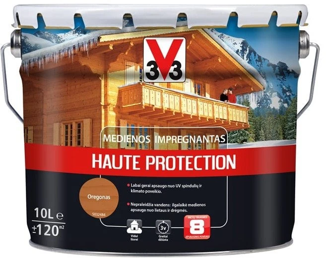 V33 IMPREGNANTAS AUKŠTOS APSAUGOS (ĄŽUOLAS, 2,5)