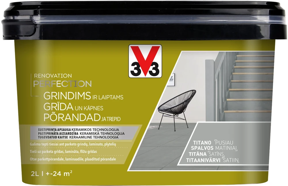 V33 PAINT FLOOR PERF DARK GRAFITE 2L