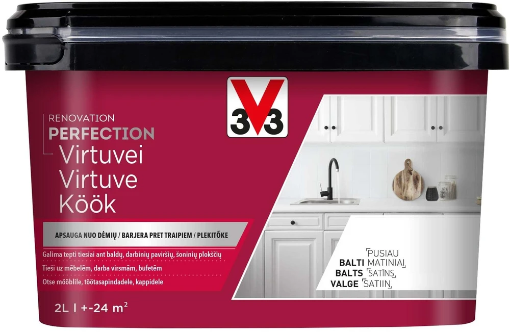 V33 PAINT KITCHEN PERF Baltas 2L