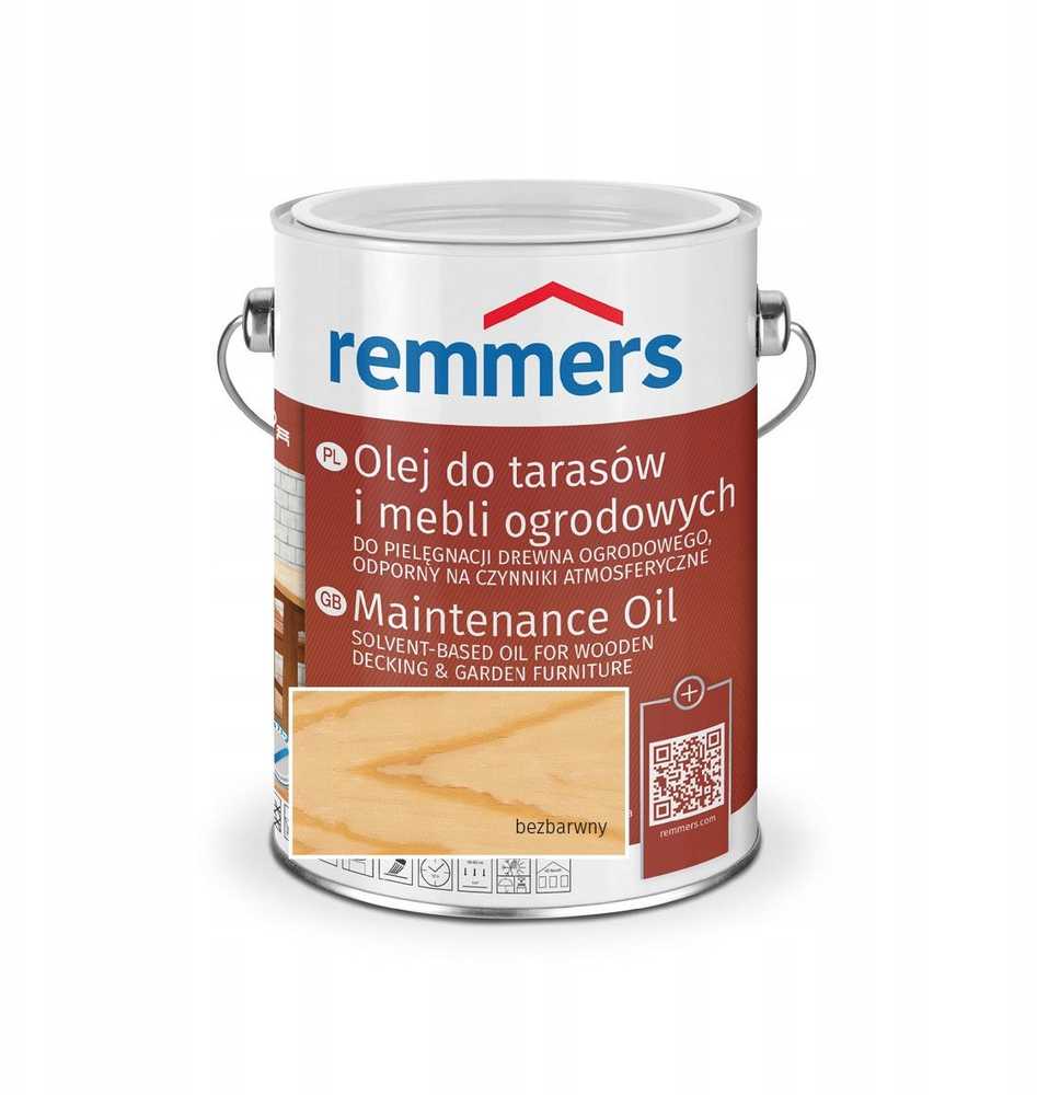 Dekoratyvinis aliejus Remmers Wood Terrace Oil bespalvis 5 l