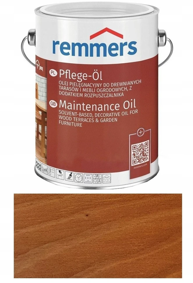 Dekoratyvinis aliejus Remmers Wood Terrace Oil tikmedis 5 l