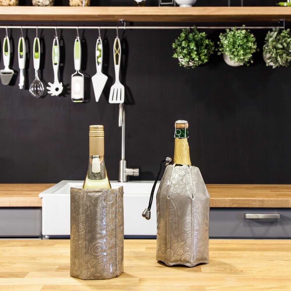 Vacu Vin Active šampano aušintuvas platininis
