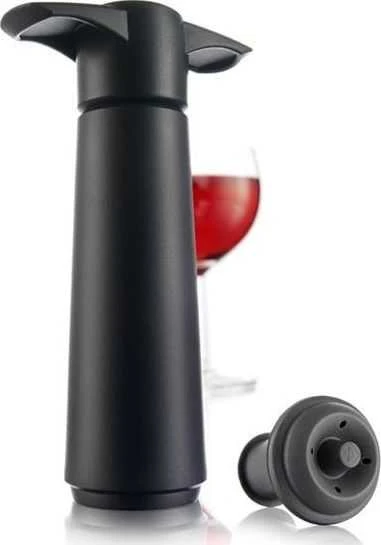 Vakuuminis kamštis su pompa vynui Vacu Vin juoda