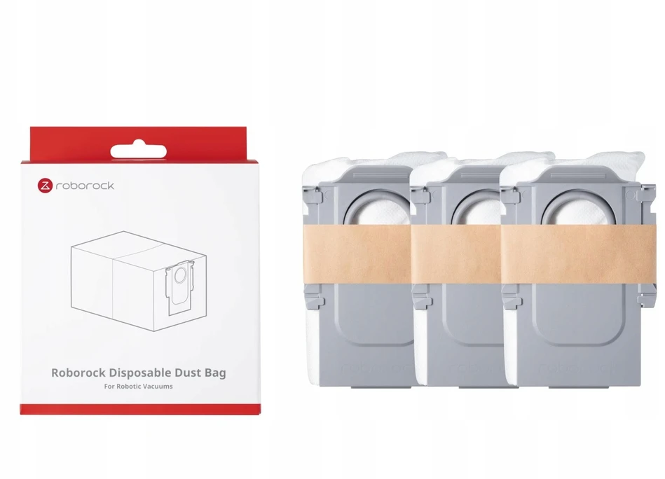 Vacuum Cleaner Priedas ROBOROCK Disposable Dust bag For Qrevo/Qrevo MaxV/S8 MaxV Ultra/Qrevo S/Qrevo Pro/Qrevo Plus/Qrevo Curv/Qrevo Edge/Saros 10R/Saros Z70/Saros 10/Vivian S/Vivian SC/QR 798/Qrevo 5AE/Qrevo Curv 5A1/Qrevo Edge 5V1/QR 798/Qrevo Curv 2 Pro/Qrevo C Pro/Qrevo Curv 2 Flow/Saros 20R 8.02.0454