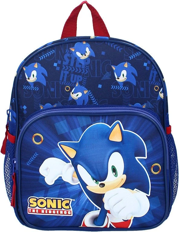 Vadobag kuprinė Sonic – kuprinėlė į darželį vaikams su kišenėle vandens buteliukui