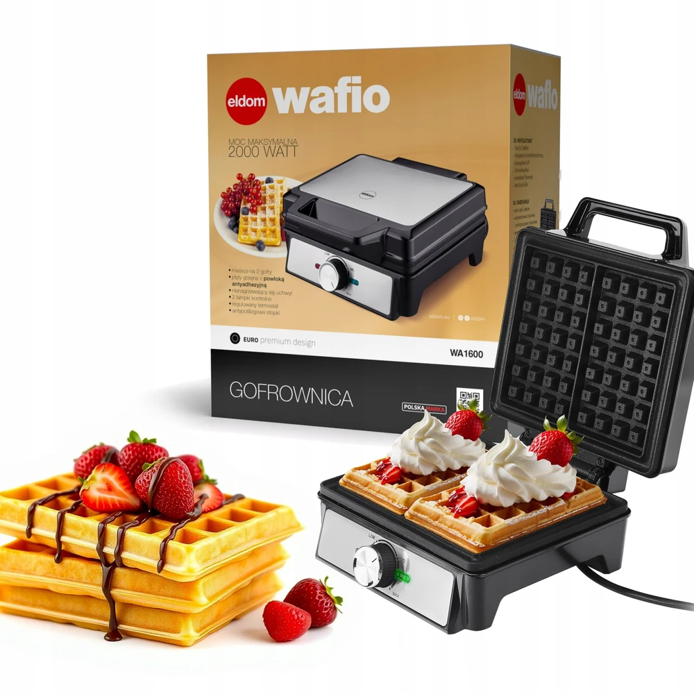 Vaflinė ELDOM WA1600 WAFLO WAFFLE IRON 1600W