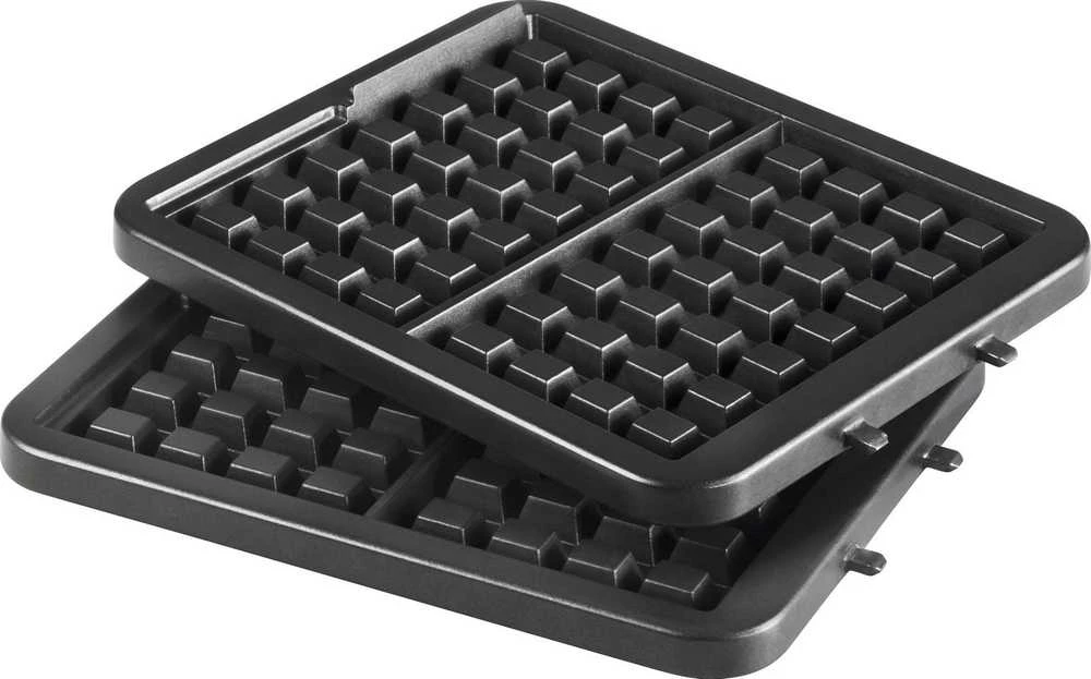 Tefal WM756D vaflinė 2 vafliai Juoda, Nerūdijančiojo plieno 1200 W