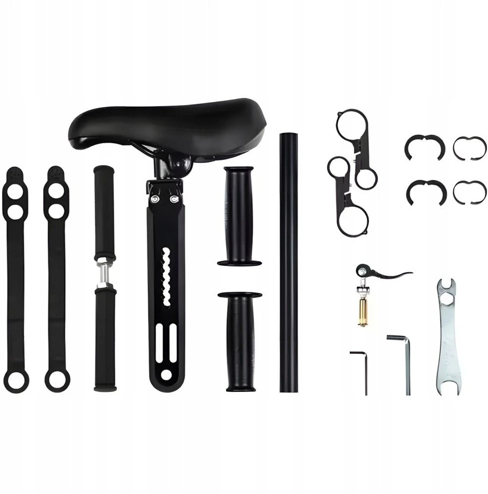 Child Bicycle Seat WILDMAN C1 for frame juodos spalvos