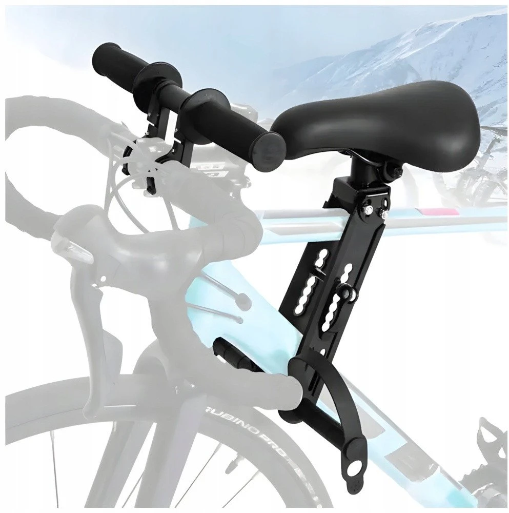 Child Bicycle Seat WILDMAN C1 for frame juodos spalvos