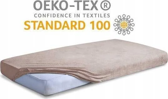 Vaikiška frotinė paklodė Matex 140x70, smėlio sp.