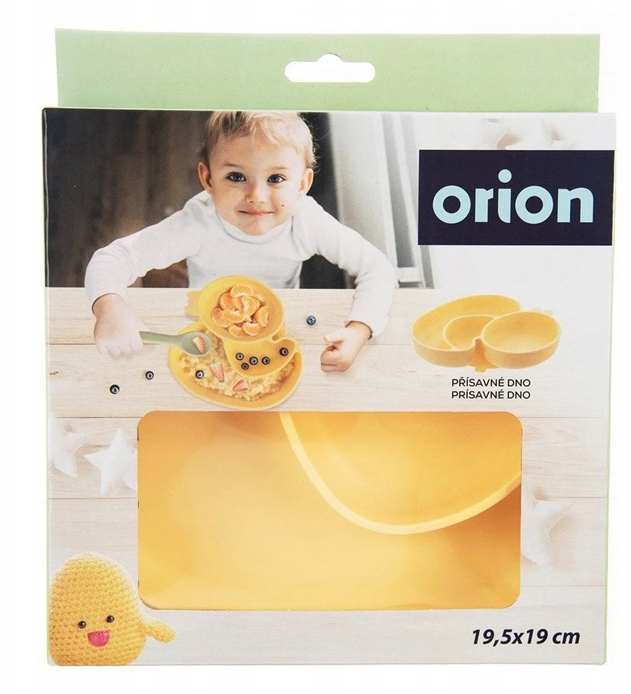 Orion Silikoninis vaikiškas lėkštė 19,5x19 cm su siurbtuku