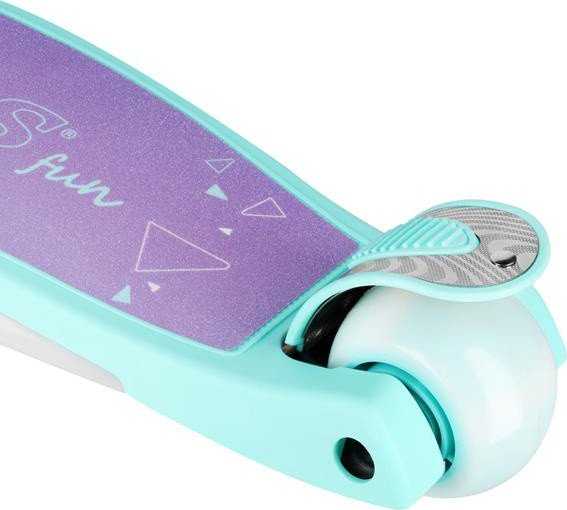 Paspirtukas NILS Fun Paspirtukas dziecięca podświetlana led Nils Fun HLB1310 violetinė