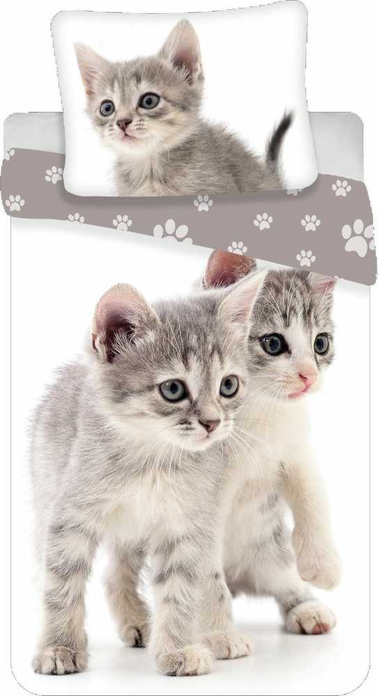 Patalynė medvilnė 140x200 Kotki kitty cat ball 6572 pagalvės užvalkalas 70x90