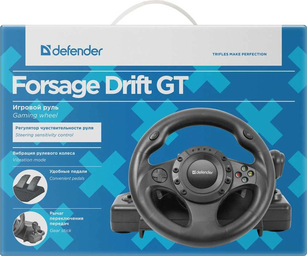 DEFENDER žaidimų ratas FORSAGE GTR USB 12 mygtukų pavarų dėžė