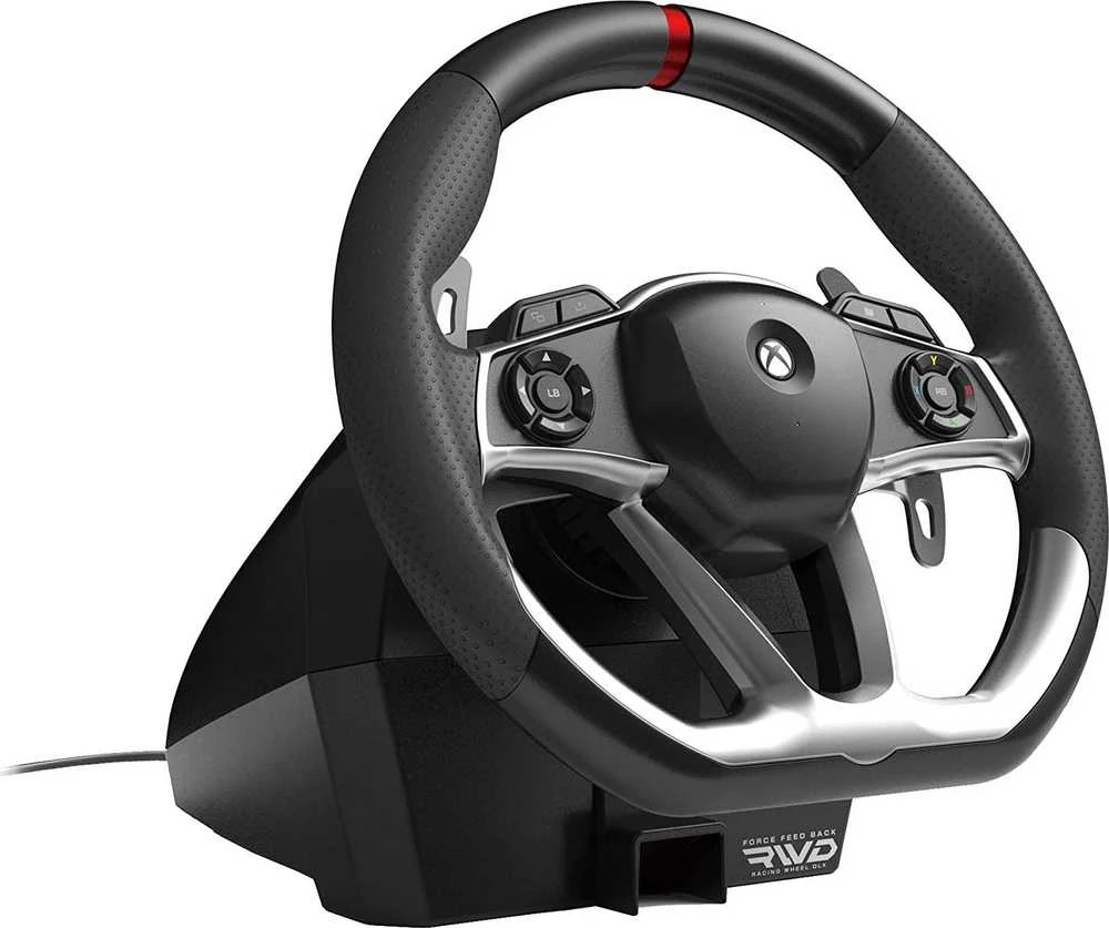 Hori Force Feedback DLX vairas + pedalai | XONE, XSX, kompiuteris
