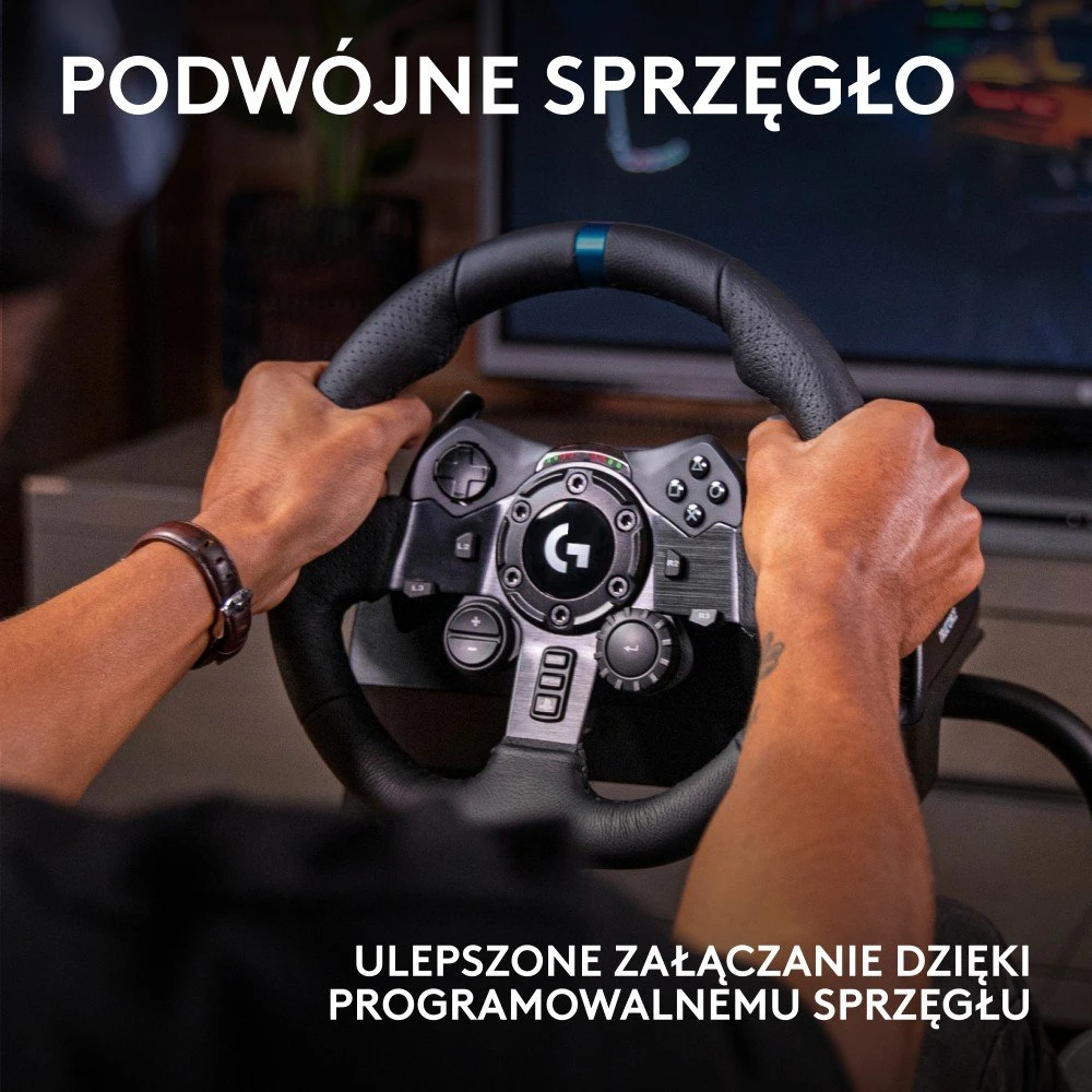 Logitech G923 TRUEFORCE simuliacinis lenktynių vairas su pedalais, skirtas PlayStation/PC