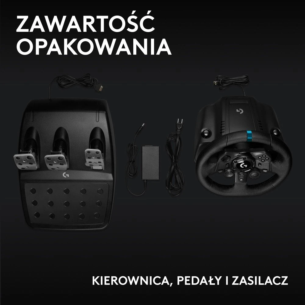Logitech G923 TRUEFORCE simuliacinis lenktynių vairas su pedalais, skirtas PlayStation/PC